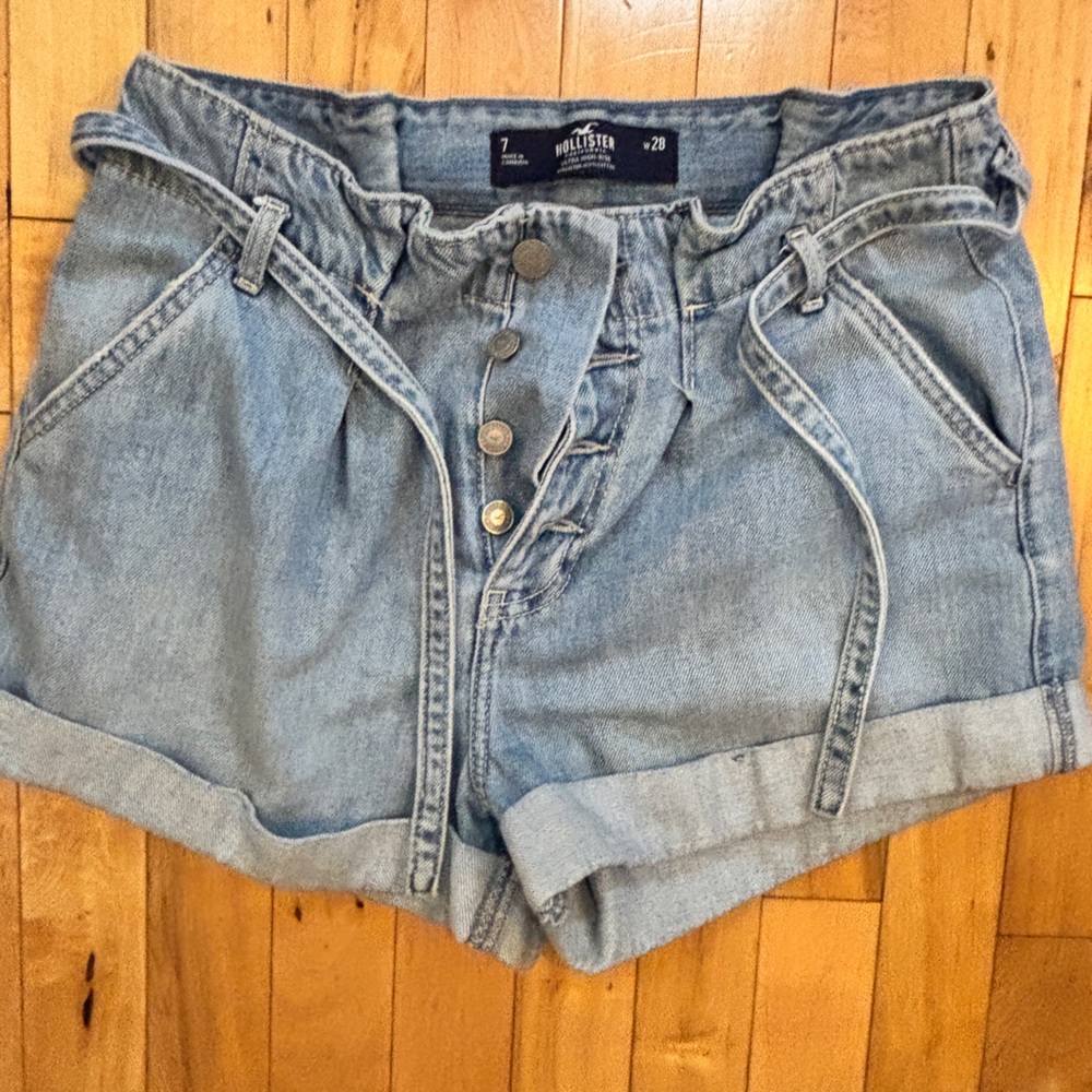 Hollister Light Blue Denim Shorts
